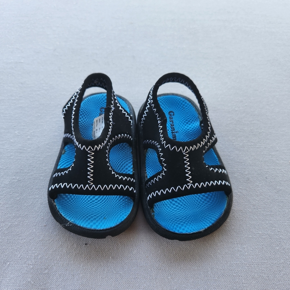 Garanimals black and blue sandals